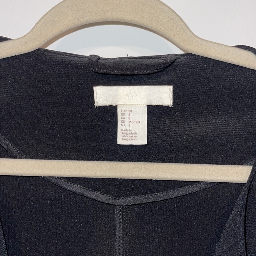 Relaxed Black Midi Blazer - Picture 3 of 4